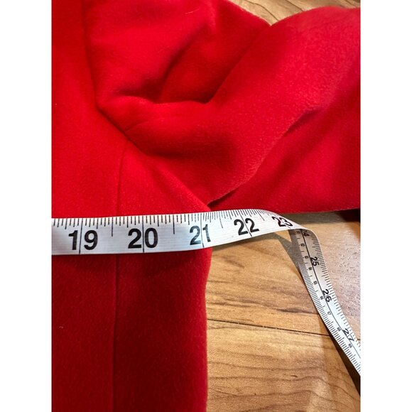 Vintage Charter Club Red Wool Cashmere Angora Blazer Women’s 12 – Lined - Picture 9 of 11